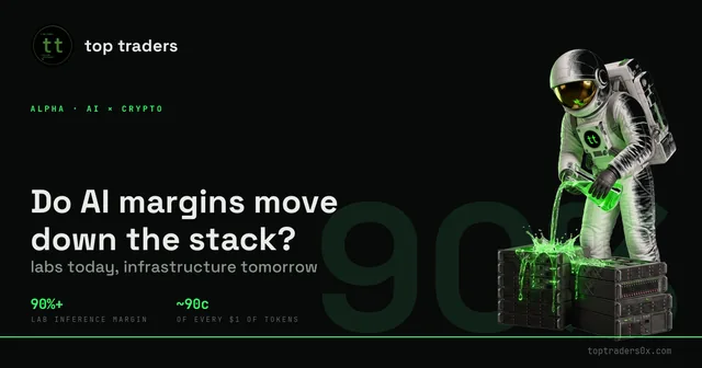 Do AI margins move from the labs to the infra?