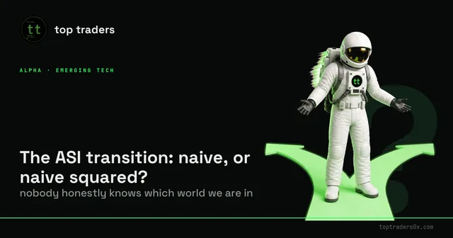 The ASI transition: naive, or naive squared?