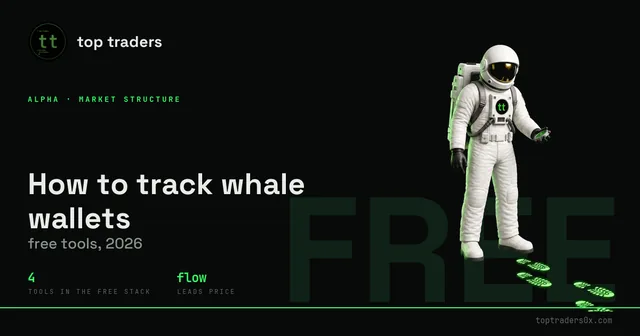 How to track crypto whale wallets (free tools, 2026)